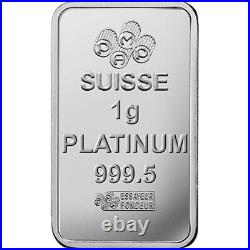 25 Gram PAMP Suisse Divisible Platinum Bar (25×1 with Assay)