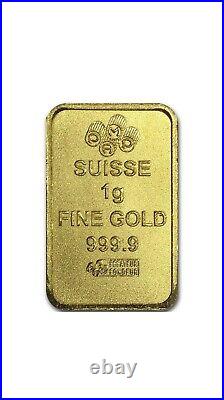 25 X 1 Gram Gold Bar Divisible PAMP Suisse MULTIGRAM. 9999 Fine Gold Bar