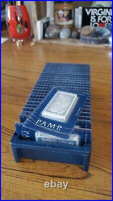 25x 50g Pamp Suisse Lady Fortuna Silver Bar withAssay 50 gram Sequential Bullion