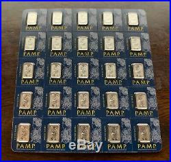 25x1 gram Platinum Bar PAMP Suisse Fortuna Multigram+25 (In Assay) AUTHENTIC