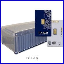 3 Pack PAMP Suisse Fortuna 1 gram. 9999 Gold Bar Sealed Assay Card In Stock