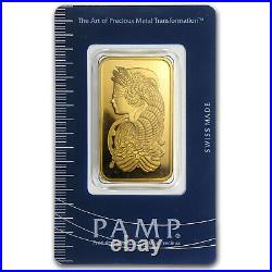 3 Tolas Gold Bar PAMP Suisse Fortuna (In Assay)