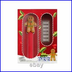 30 gram PAMP Suisse Gingerbread Man PEZ Dispenser & Silver Wafers (withBox & COA)