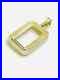 4 Prong Bezel frame 10 gram Pamp Suisse Fortuna Gold Bar 14k Yellow Gold Plated