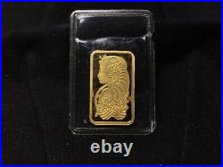 5 Gram Gold Bar PAMP Suisse Lady Fortuna. 9999 Fine Gold