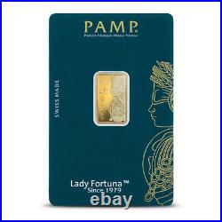 5 Gram PAMP Suisse Lady Fortuna Veriscan 45th Gold Bar (New with Assay)