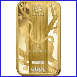 5 Gram PAMP Suisse Lunar Monkey Gold Bar (New with Assay)