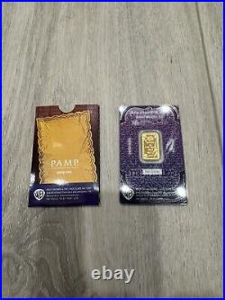 5 Gram PAMP Suisse Willy Wonka Gold Bar (New with Assay)