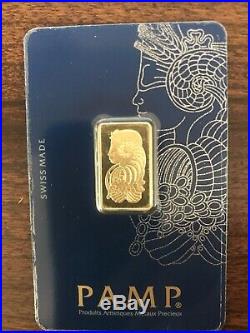 5 Gram Pamp Suisse Gold Bar