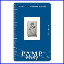 5 Gram Platinum Bar PAMP Suisse Rosa. 9995 Fine (In Assay)