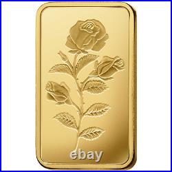 5-PACK PAMP Suisse ROSA 10 gram Gold Bar (In Assay)