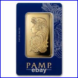 5 Tolas Gold Bar PAMP Suisse Fortuna