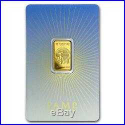 5 gr Gold Bar PAMP Suisse Religious Series (Am Yisrael Chai!) SKU #94452