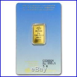 5 gr Gold Bar PAMP Suisse Religious Series (Am Yisrael Chai!) SKU #94452