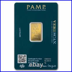 5 gram Gold Bar PAMP Lady Fortuna 45th Anniversary (In Assay)