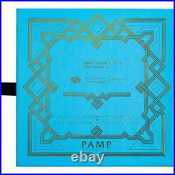5 gram Gold Bar PAMP Suisse Arabian Horse 999.9 Fine in Assay with Pendant Frame