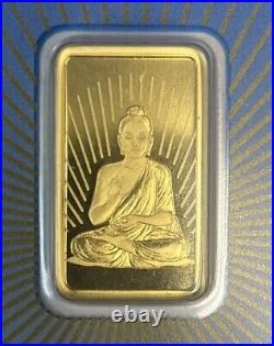 5 gram Gold Bar PAMP Suisse BUDDHA 999.9 Fine in Sealed Assay