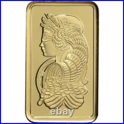 5 gram Gold Bar PAMP Suisse Fortuna 999.9 Fine Box of 25