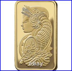 5 gram Gold Bar PAMP Suisse Lady Fortuna 999.9 Fine in Sealed Assay