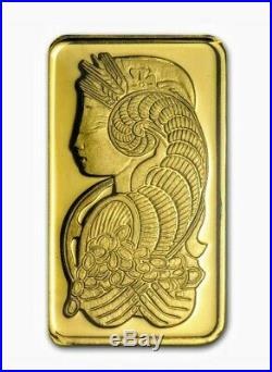 5 gram Gold Bar PAMP Suisse Lady Fortuna (In Assay) Old Style Card. Limit 2