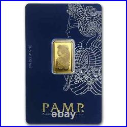 5 gram Gold Bar-PAMP Suisse Lady Fortuna Veriscan(In Assay)