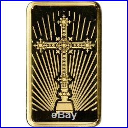 5 gram Gold Bar PAMP Suisse Roman Cross 999.9 Fine in Assay