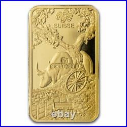 5 gram Gold Bar PAMP Suisse Year of the Ox (In Assay) SKU#225389