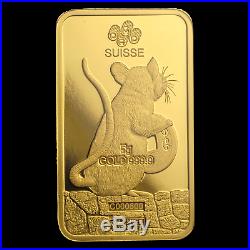 5 gram Gold Bar PAMP Suisse Year of the Rat (In Assay) SKU#198746