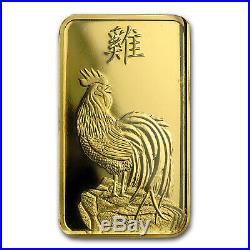 5 gram Gold Bar PAMP Suisse Year of the Rooster (In Assay) SKU #104119