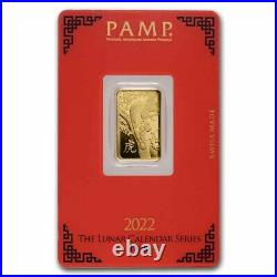 5 gram Gold Bar PAMP Suisse Year of the Tiger (In Assay) SKU#244037