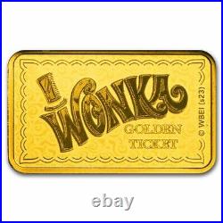 5 gram Gold Bar PAMP Willy Wonka Golden Ticket