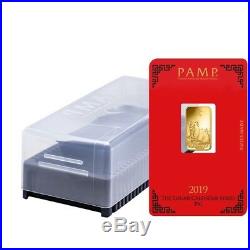 5 gram PAMP Suisse Year of the Pig Gold Bar (In Assay)