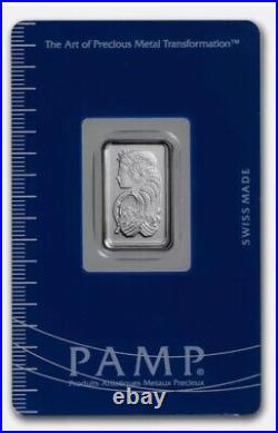 5 gram Platinum Bar PAMP Suisse Lady Fortuna (In Assay)