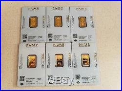 5 gram pamp pure gold bar (1 bar)