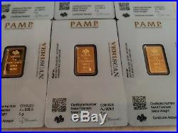 5 gram pamp pure gold bar (1 bar)