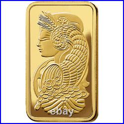 5 oz PAMP Suisse Fortuna Veriscan Gold Bar (New with Assay)