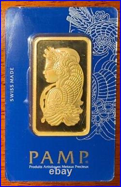 50 gram Gold Bar PAMP Suisse Lady Fortuna Veriscan (In Assay)