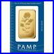 50 gram Gold Bar PAMP Suisse Rosa 999.9 Fine in Sealed Assay