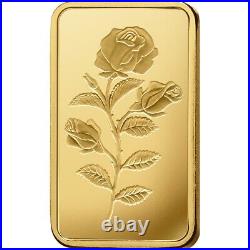 50 gram Gold Bar PAMP Suisse Rosa 999.9 Fine in Sealed Assay