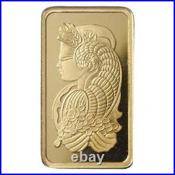 50 gram Gold PAMP Suisse Fortuna Veriscan Bar with Assay Card