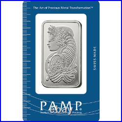 50 x 1 oz PAMP Suisse Lady Fortuna Silver Minted Bar (2 Boxes = 50 oz)