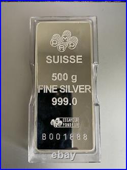 500 Gram Pamp Suisse Silver Fortuna Bar