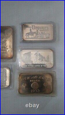 6.999 SILVER ART BAR Lot-Pamp Suisse-Hollywood-Mission Inn-Keep me and never g