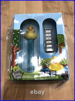 999 Silver PEZ Pamp Suisse 2020 Rubber Duck Dispenser Wafers 3000 RARE