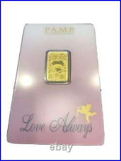 9999 GOLD 5g 5 Grams Bar Love Always. Very Rare. Only Ones For Sale Right Now