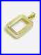 Bezel frame for 10 gram Pamp Suisse Fortuna Gold Bar 14k Yellow Gold Plated