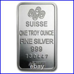 Box of 25 1 oz Pamp Suisse Lady Fortuna. 999 Fine Silver Bar in Assay Card