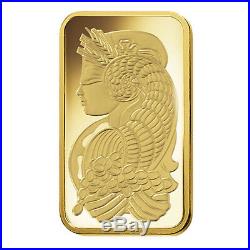 Box of 25 5 gram Gold Bar PAMP Suisse Lady Fortuna Veriscan (In Assay)
