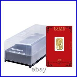 Box of 25 5 gram PAMP Suisse Year of the Tiger Gold Bar (In Assay)