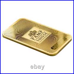 Box of 25 New Design 1 oz PAMP Suisse Gold Bar. 9999 (CertiPAMP Assay)